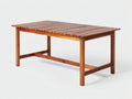 Table de jardin-bois-170x90x75 cm-brun chaud-bois naturel-style scandinave