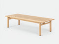 Table de jardin-bois-160x60x42 cm-bois naturel-style scandinave